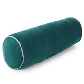 Poszewki na poduszki - Poszewka dekoracyjna wałek GAJA5 15x45 Eurofirany ciemnoturkusowa z lamówką - miniaturka - grafika 1