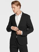 Garnitury - Lindbergh Garnitur 30-61040 Czarny Slim Fit - miniaturka - grafika 1