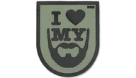 Odzież taktyczna i umundurowanie - 101 Inc. - Naszywka 3D - I Love My Beard - Zielony - miniaturka - grafika 1