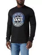 Bluzy męskie - Vans Męska bluza z zamkiem błyskawicznym Big Chest, Czarny, S - miniaturka - grafika 1