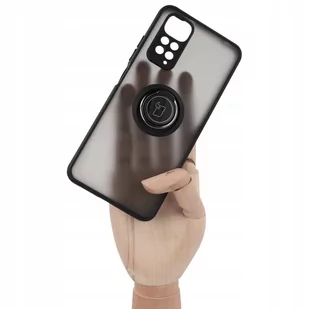 Bizon Etui Case Hybrid Ring do Redmi Note 11 / 11s czarne - Etui i futerały do telefonów - miniaturka - grafika 1