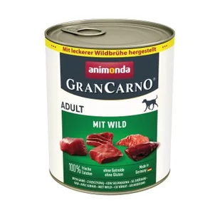 animonda GranCarno Original Adult Dziczyzna 24x800 g - Mokra karma dla psów - miniaturka - grafika 1