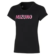 Koszulki i topy damskie - Mizuno Athletic Tee Koszulka damska, czarny, L - miniaturka - grafika 1