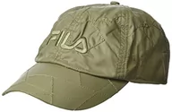 Czapki damskie - FILA Unisex BUZAU Graphic Soft Nylon Cap czapka bejsbolowa, kolor oliwkowy, rozmiar uniwersalny - miniaturka - grafika 1