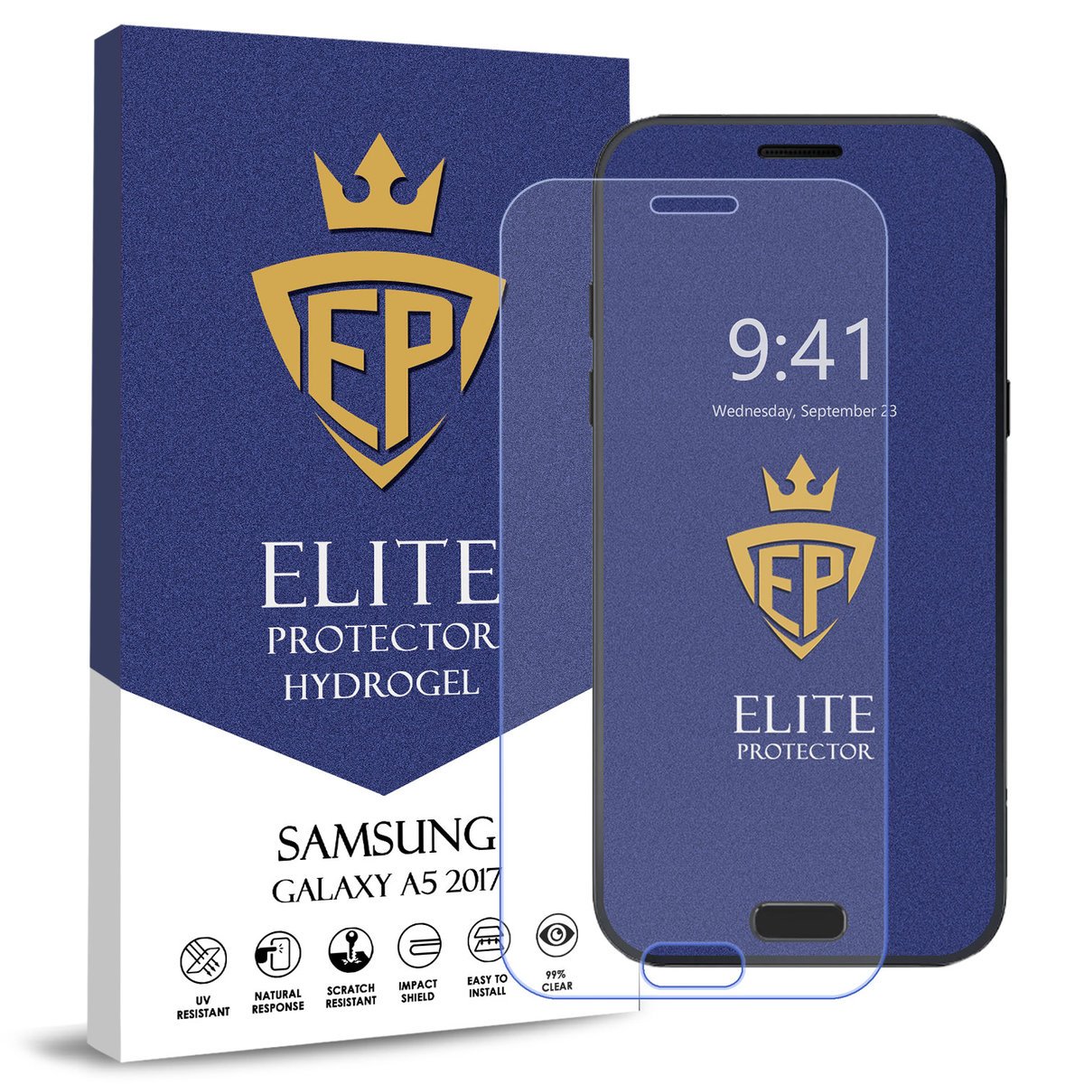 FOLIA 5D CAŁY EKRAN NA TELEFON DO SAMSUNG GALAXY A5 2017 HYDROŻELOWA