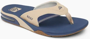japonki męskie REEF FANNING TAN / NAVY / TAN - Klapki i japonki męskie - miniaturka - grafika 1