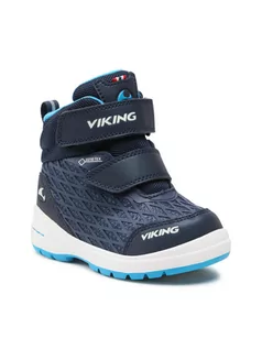 Buty dla dziewczynek - Viking Śniegowce Hero R Gtx GORE-TEX 3-89340-535 Granatowy - grafika 1