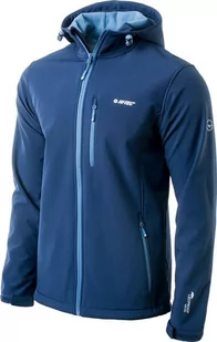 Kurtka męska Hi-Tec SOFTSHELL CAEN DRESS BLUES/COPEL BLUE XXL - Kurtki męskie - miniaturka - grafika 1
