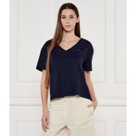 Koszulki i topy damskie - Tommy Hilfiger T-shirt Regular Fit - miniaturka - grafika 1