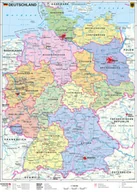 Pozostałe książki - Deutschland, politisch 1 : 1 000 000. Wandkarte Kleinformat ohne Metallstäbe - miniaturka - grafika 1
