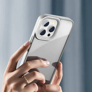 Baseus Crystal Phone Case pancerne etui do iPhone 13 Pro Max z żelową ramką szary ARJT000513 - Etui i futerały do telefonów - miniaturka - grafika 26
