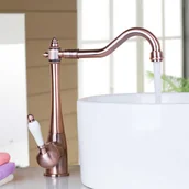 Baterie umywalkowe - Bateria umywalkowa retro SYLVANIA miedziana - miedziany - miniaturka - grafika 1