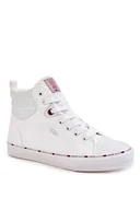 Trampki męskie - Trampki Męskie Wysokie Ocieplone Cross Jeans KK1R4056C Białe-40 - miniaturka - grafika 1