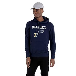 Bluzy męskie - New Era New Era Męska bluza z kapturem Utah Jazz, niebieska, M NE11546160.00004 - grafika 1