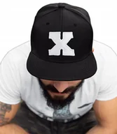 Czapki i chusty sportowe męskie - CZAPKA PROSTY DASZEK LITERA X HAFT AMERICAN TWILL - miniaturka - grafika 1