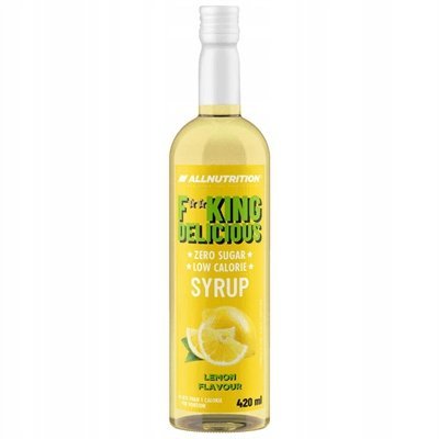 Allnutrition Fitking Delicious Syrup 420Ml Syrop Cytrynowy Sok Do Wody Fit