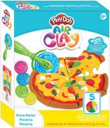 Masy plastyczne - Play-Doh Air Clay Pizza Parlor Pizzeria Piankolina Masa Plastyczna 5Kolorów - miniaturka - grafika 1