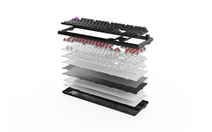 Klawiatura PREYON SILENT CLAW Gateron Red Pro 3.0 Gasket Mount PSCR105B - Klawiatury - miniaturka - grafika 1