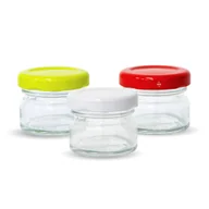 Pojemniki kuchenne - Paczka 30 Szt Słoiczków 40G Z Nakrętkami W 3 Kolorach - A30M - miniaturka - grafika 1