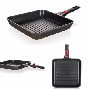 PATELNIA GRILLOWA tradycyjna 28 cm odpinana rączka - Patelnie - miniaturka - grafika 1