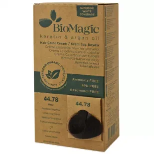 Biomagic Farba do włosów głęboki perłowy brąz (44.78) 250 g - Farby do włosów i szampony koloryzujące - miniaturka - grafika 1