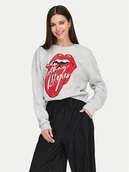 Bluzy damskie - ONLY Bluza Rolling Stones 15345927 Szary Regular Fit - miniaturka - grafika 1