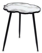 Ławy i stoliki kawowe - Stolik Marmur szklany 61,5x50x38 cm - miniaturka - grafika 1