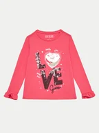 Bluzki damskie - Guess Bluzka K4BI11 J1314 Różowy Regular Fit - miniaturka - grafika 1