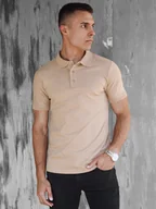 Koszulki męskie - Koszulka męska polo beżowa Dstreet PX0600-XXL - miniaturka - grafika 1