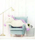 Maskotki i pluszaki - Miś Gustaw, pluszowy Jednorożec, 155 cm, biały - miniaturka - grafika 1