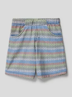 Spodnie i spodenki dla chłopców - Szorty z dzianiny dresowej ze wzorem na całej powierzchni - grafika 1