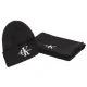 Czapki damskie - Zestaw prezentowy czapka i szalik Gifting Mono Beanie/Scarf Black K50K511199 BDS (CK393-a) Calvin Klein - miniaturka - grafika 1