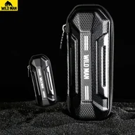 Sakwy rowerowe - Etui torba sakwa rowerowa Wildman XT11 na rower w miejsce uchwytu na bidon 0,5L Czarna - miniaturka - grafika 1