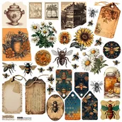 Scrapbooking - NAKLEJKI PAPIEROWE 24x24 ScrapLove - Junk Journal 5 - miniaturka - grafika 1