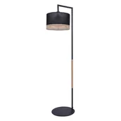 Lampy stojące - Kaja Vimbo lampa stojąca 1x40W czarny/beżowy K-4367 - miniaturka - grafika 1