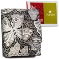 Portfele - PETERSON mały skórzany portfel damski podwójny z RFID - miniaturka - grafika 1