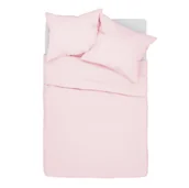 Pościel - Spod Igły i Nitki, Pościel bawełniana 220x200 cm, różowa pudrowa jednobarwna Simply - miniaturka - grafika 1