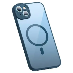 Zestaw ochronny Baseus Frame przeźroczyste etui magnetyczne i szkło hartowane do iPhone 14 Plus (niebieski) - Etui i futerały do telefonów - miniaturka - grafika 7