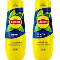 Syropy i koncentraty owocowe - Zestaw 2 koncentratów SodaStream 2x Lipton Lemon Ice - miniaturka - grafika 1