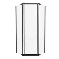 Kabiny prysznicowe - Kabina prysznicowa pięciokątna Titanium 90x90 cm gun metal Durasan - miniaturka - grafika 1