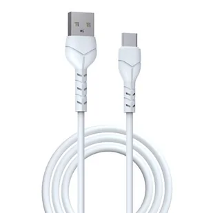 Devia Kabel Kintone USB - USB-C 1,0 m 2,1A biały - Kable USB - miniaturka - grafika 1