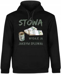 BLUZA MĘSKA Z KAPTUREM STÓWA RAP PRO8L3M ŚMIESZNA PREZENT CZARNA R-L A15 - Bluzy męskie - miniaturka - grafika 1