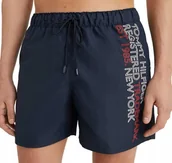 Spodenki męskie - Spodenki Tommy Hilfiger Kąpielowe Th Thj Męskie Granatowe R. M - miniaturka - grafika 1