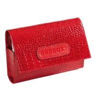 Akcesoria medyczne - Anabox De Lux, kasetka do leków tygodniowa, z etui, kolor czerwony lakierowany - miniaturka - grafika 1