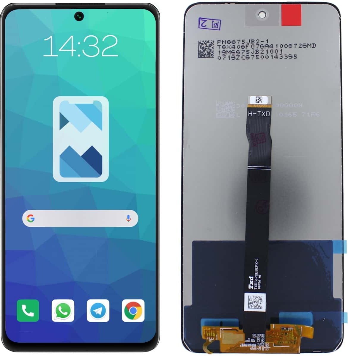 Wyświetlacz LCD do Huawei P Smart 2021 Czarny