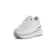 Sneakersy damskie - Damskie Sneakersy GUESS CAMRIO FLPCAMFAL12-WHITE – Biały - miniaturka - grafika 1