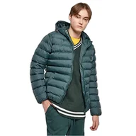 Kurtki męskie - Urban Classics męska kurtka bąbelkowa Basic, Zielona butelka, L - miniaturka - grafika 1
