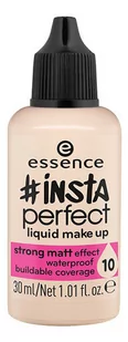 Essence #INSTA PERFECT Liquid Make Up - Wodoodporny, matujący podkład w płynie - 10 - #COOL PORCELAIN ESSPMWPPL-WPL - Podkłady do twarzy - miniaturka - grafika 1