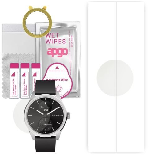 1x folia hydrożelowa MATOWA do Withings ScanWatch 2 - apgo Smartwatch Hydrogel MATTE Protection Ochrona na ekran smartwatcha