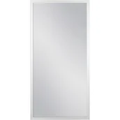 Lustra - Lustro łazienkowe prostokątne 40x80 cm srebrna rama - miniaturka - grafika 1